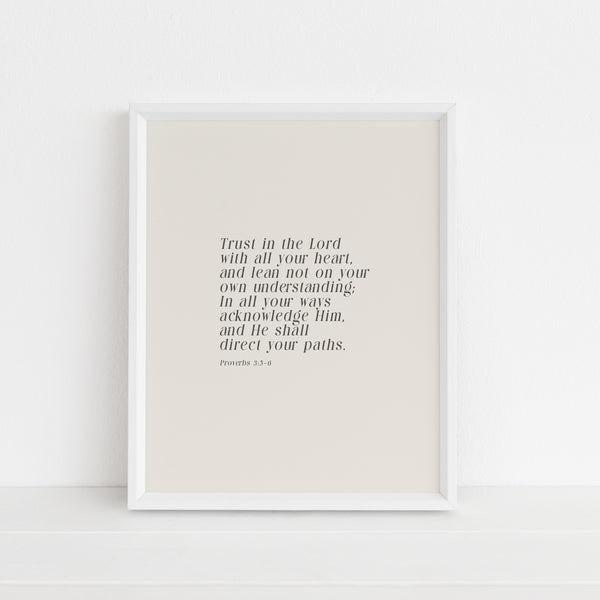 Trust in the Lord | Art Print