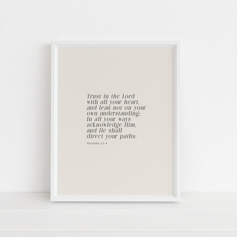 Trust in the Lord | Art Print
