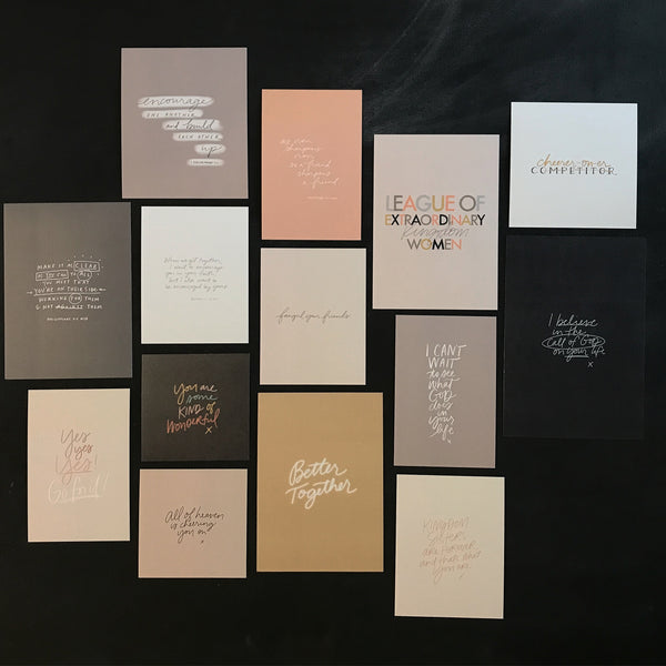 FRIENDS CHEERING FRIENDS ON | Mini Print Collection