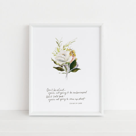 Don't Be Afraid | Art Print