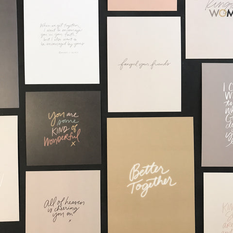 FRIENDS CHEERING FRIENDS ON | Mini Print Collection