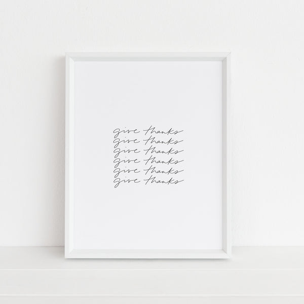 Give Thanks | Art Print