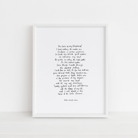 Psalm 23 | Art Print