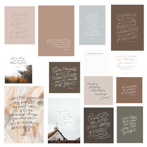 I WILL PRAISE YOU | Mini Print Collection